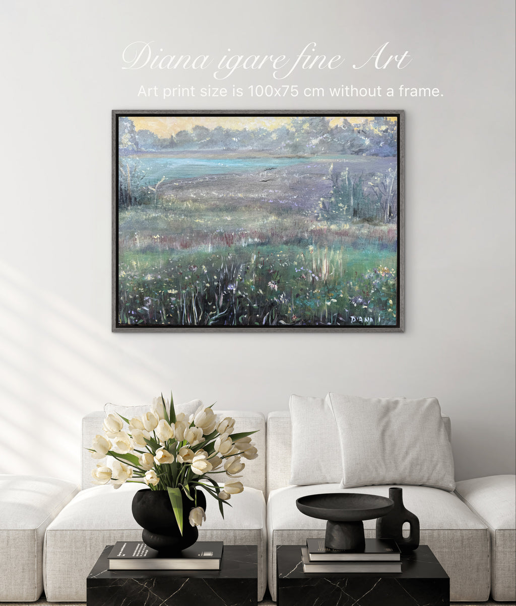 Field of Dew | Limited Edition Hand-Embellished Giclée Print