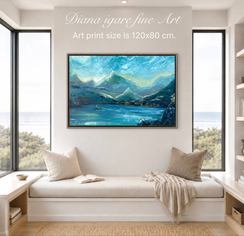 Escape to Como | Limited Edition Hand-Embellished Giclée Print