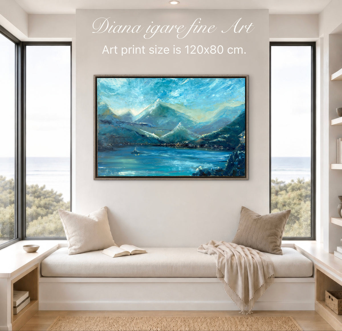 Escape to Como | Limited Edition Hand-Embellished Giclée Print