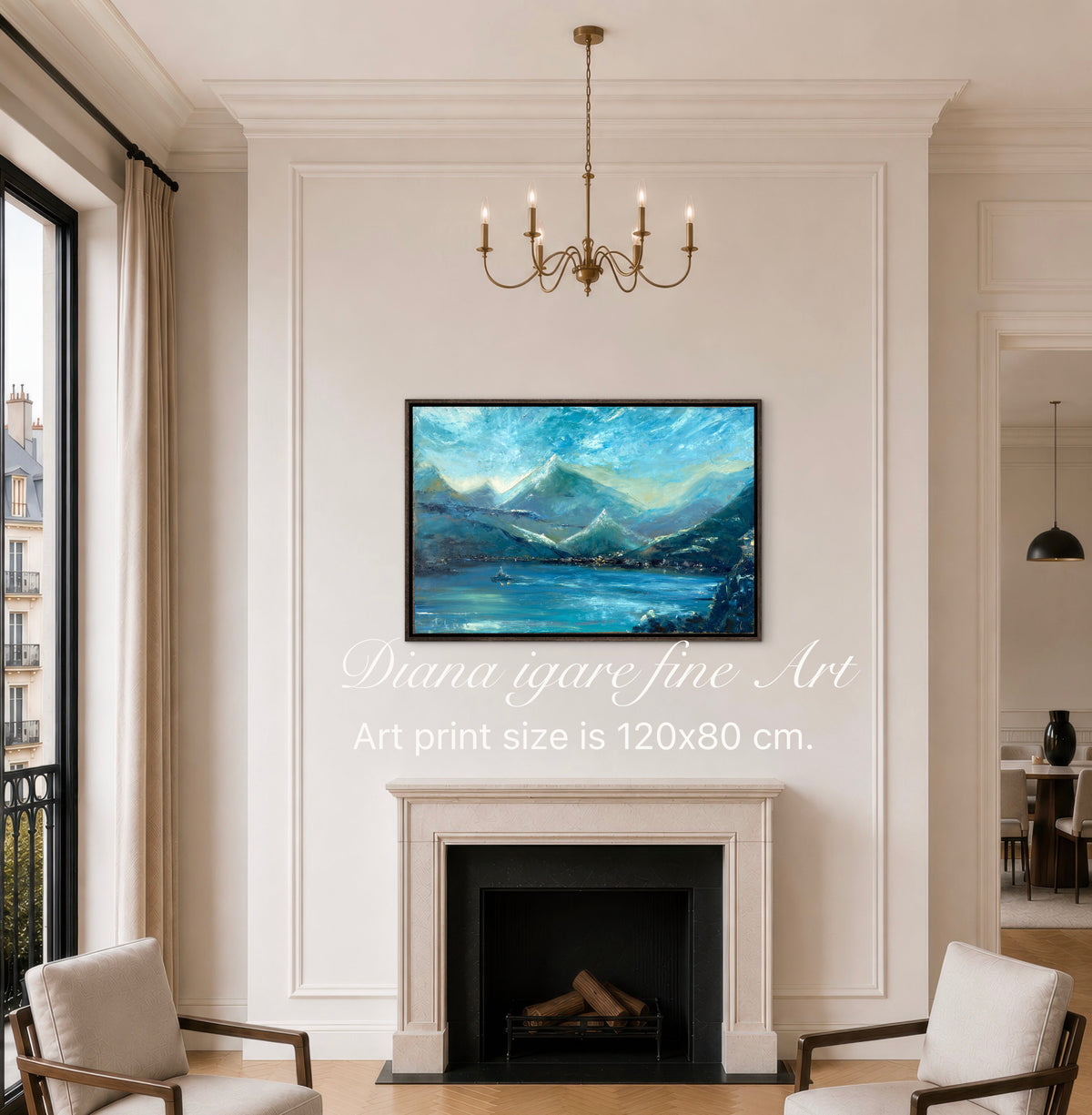 Escape to Como | Limited Edition Hand-Embellished Giclée Print