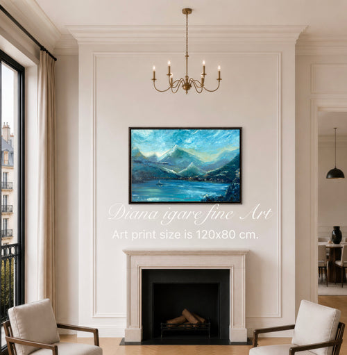 Escape to Como | Limited Edition Hand-Embellished Giclée Print