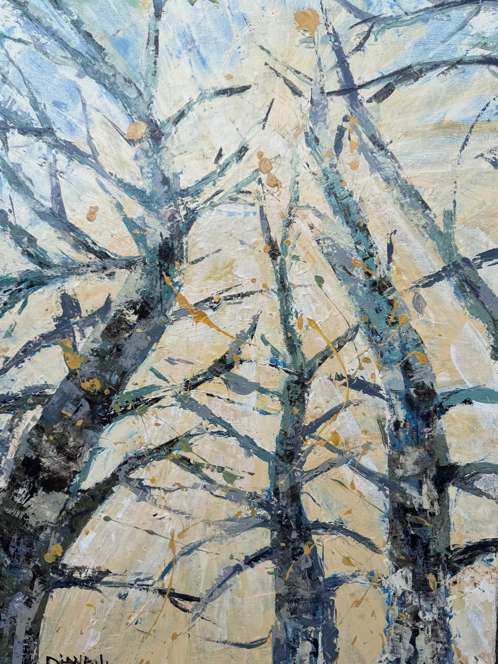 Dancing with the Spring Wind | Limited Edition Hand-Embellished Canvas Print