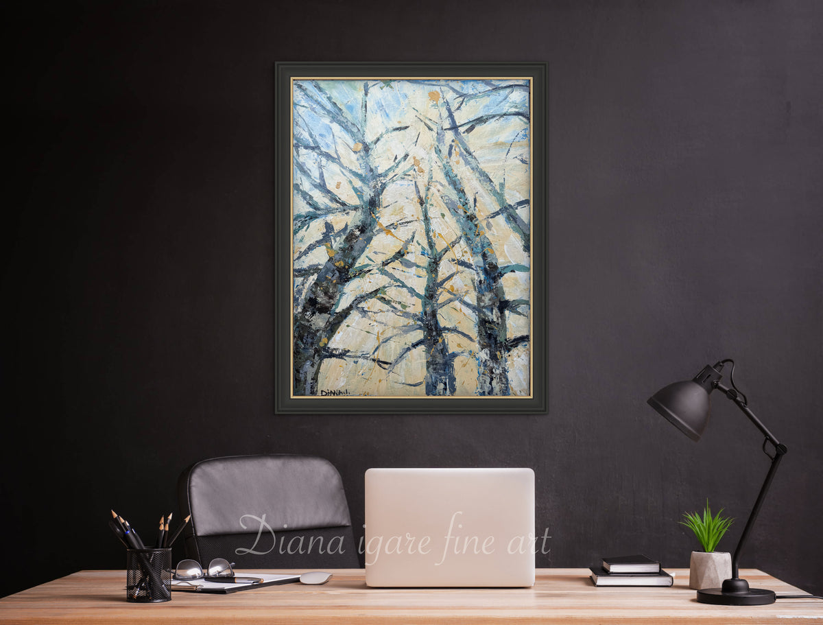 Dancing with the Spring Wind | Limited Edition Hand-Embellished Canvas Print