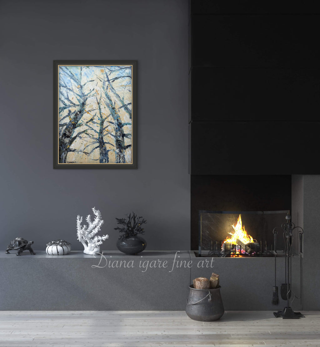 Dancing with the Spring Wind | Limited Edition Hand-Embellished Canvas Print