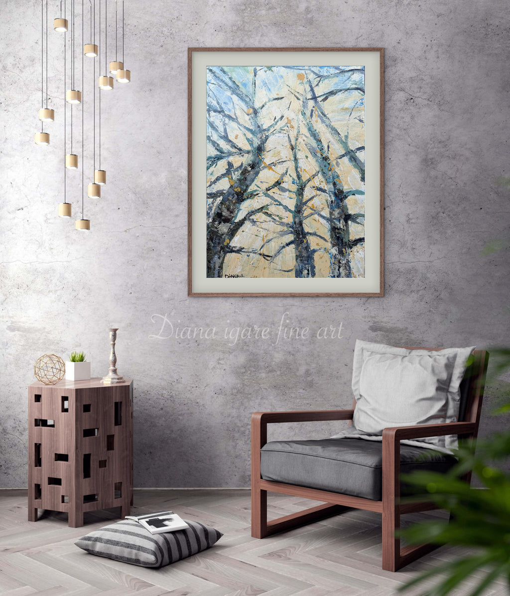 Dancing with the Spring Wind | Limited Edition Hand-Embellished Canvas Print
